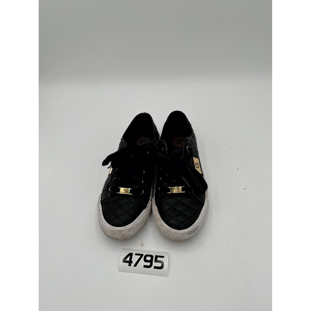 G By Guess GGBACKER2 Fashion Sneakers Shoes Womens US 7M Black Quilted Low Top - Picture 3 of 11